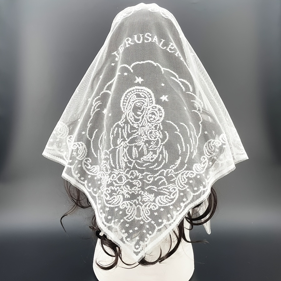 1/2pcs Triangle Bandana Lace Embroidered Headscarf Women's Fashion Ethnic Style Headscarf Thin Scarf Scarf Gift