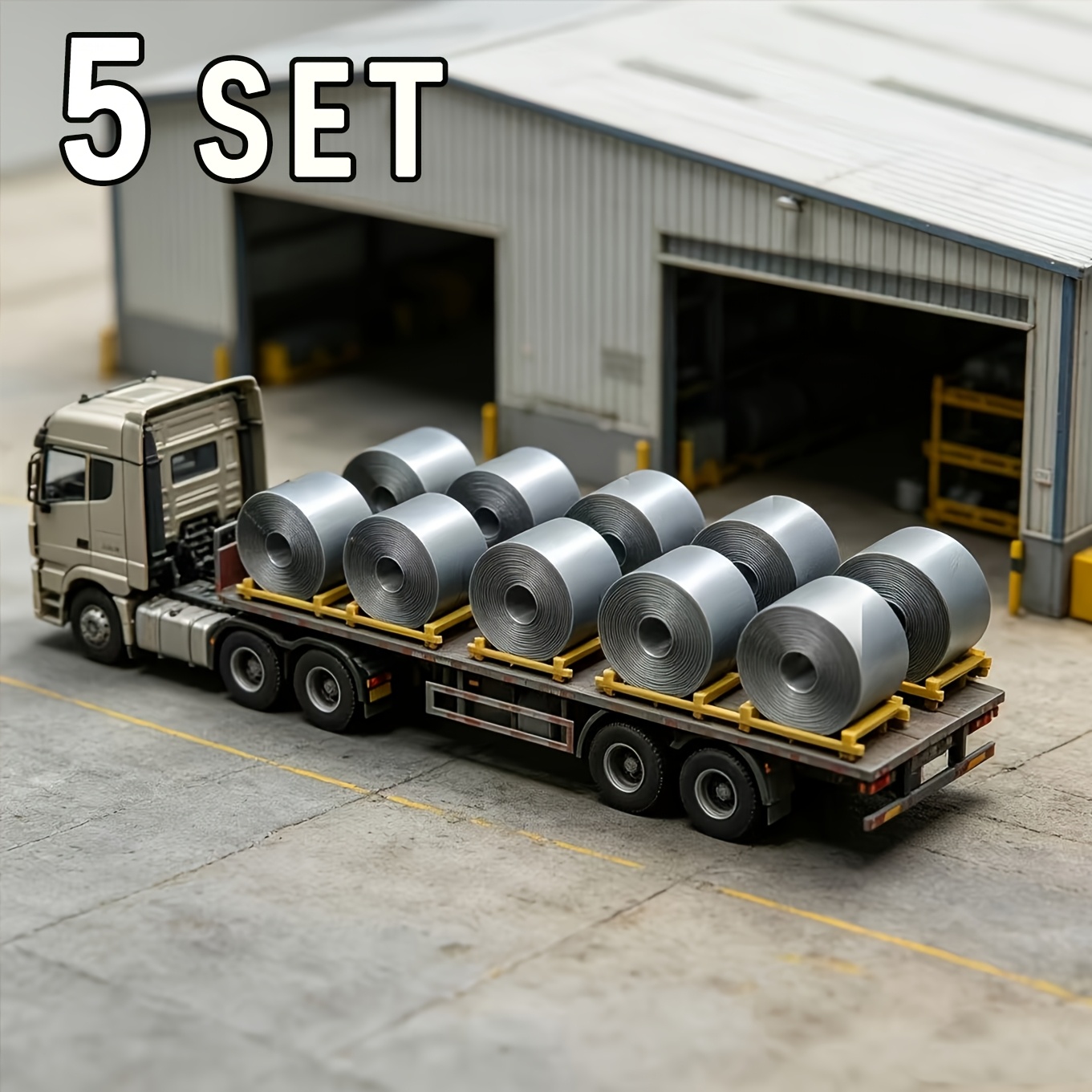 5Set HO Scale Steel Coil And Pallet Model Kit