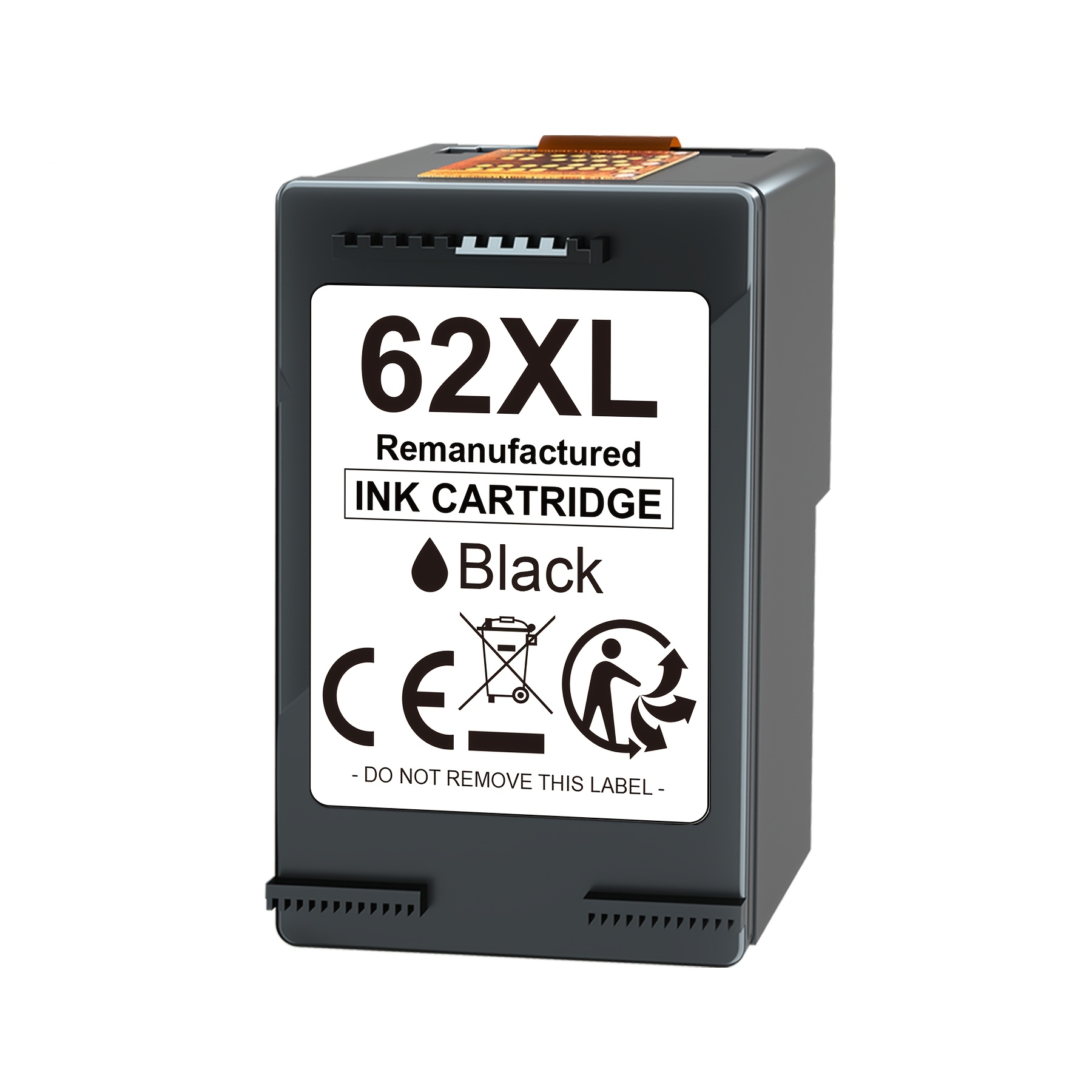 Image of 1-pack 62xl 62 Xl Multipack Printer Cartridges Compatible For 62 Printer Cartridges For 5540 5544 5545 5548 5640 5646 7640 200 5740 5742 5744 Printer (black)