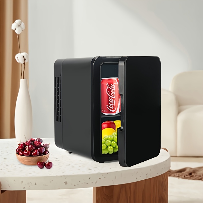 Mini Frigo 4 Litres / 6 Canettes - Refroidissement Thermoélectrique, Alimentation 220V/12V Pour Bureau, Voiture, Chambre