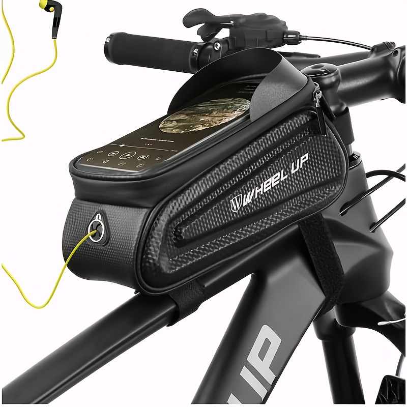 A Practical Gift For Cycling Enthusiasts - A Stylish Attaches To The Front Frame Of A Bike To Hold A Phone And Other Essentials.