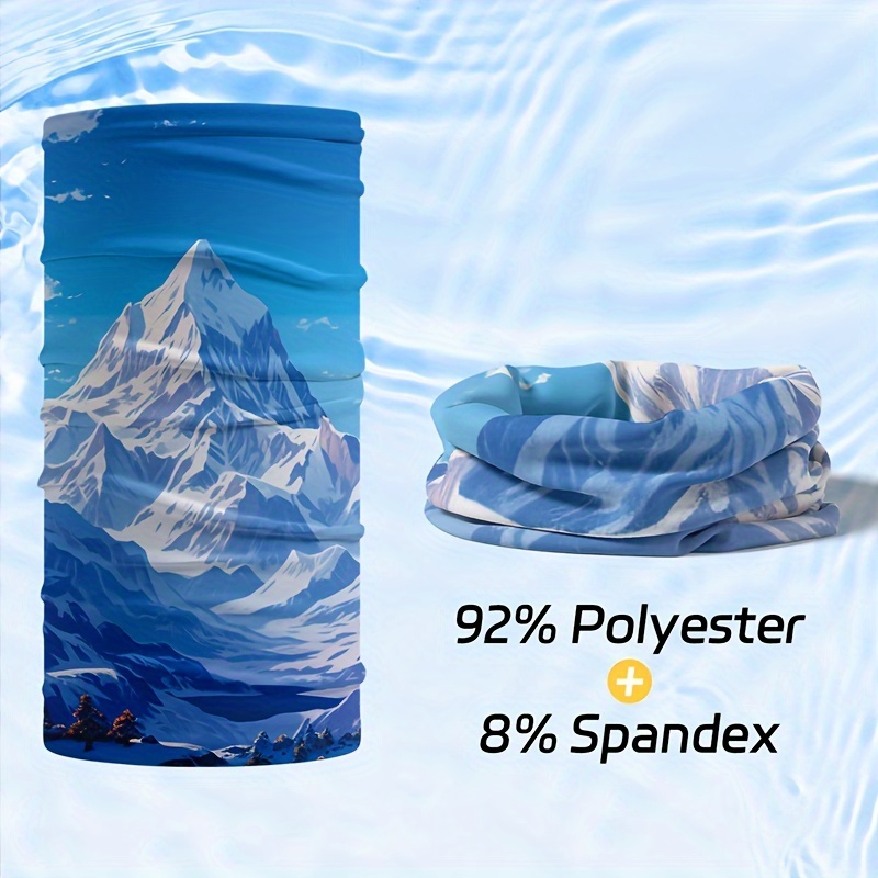 Image of Digital Printing Series Seamless Cycling Headscarf Summer Moisture-wicking Versatile Bandanas