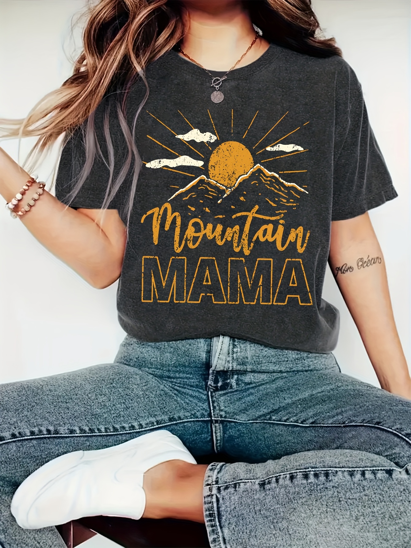 womens hiking themed t shirt hiking graphic casual Temu Australia