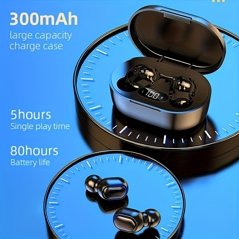 

Tws Portable, Wireless & Earphones Earbuds, High Sound Quality, Long Battery Life, Suitable For Sports, With Led Power Display Case, Men's And Women's Gifts
