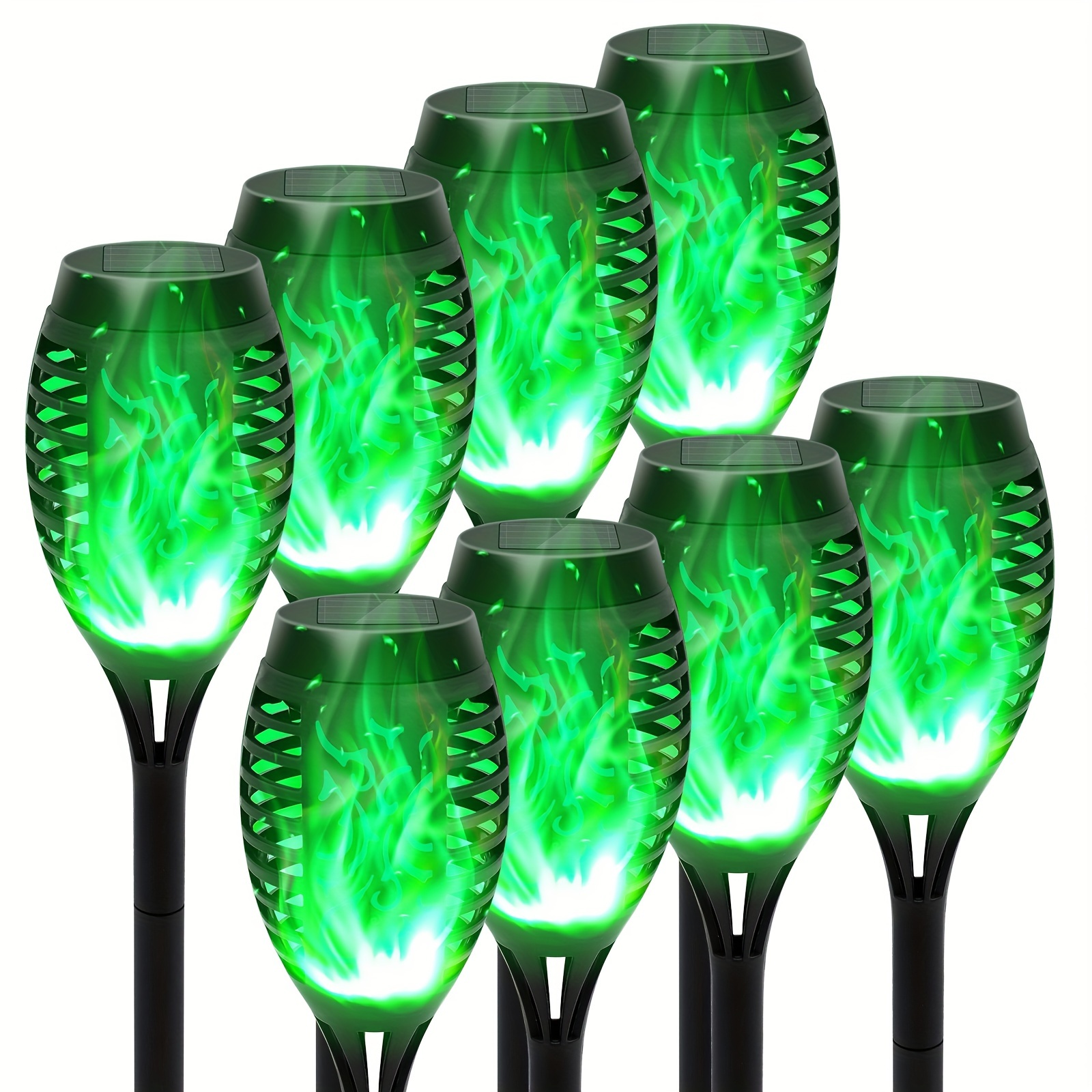 

Solar Lights Outdoor Torches Lights Flickering Flame For Garden Decor, Halloween Lights Decor Outdoor For Yard, Halloween Decorations