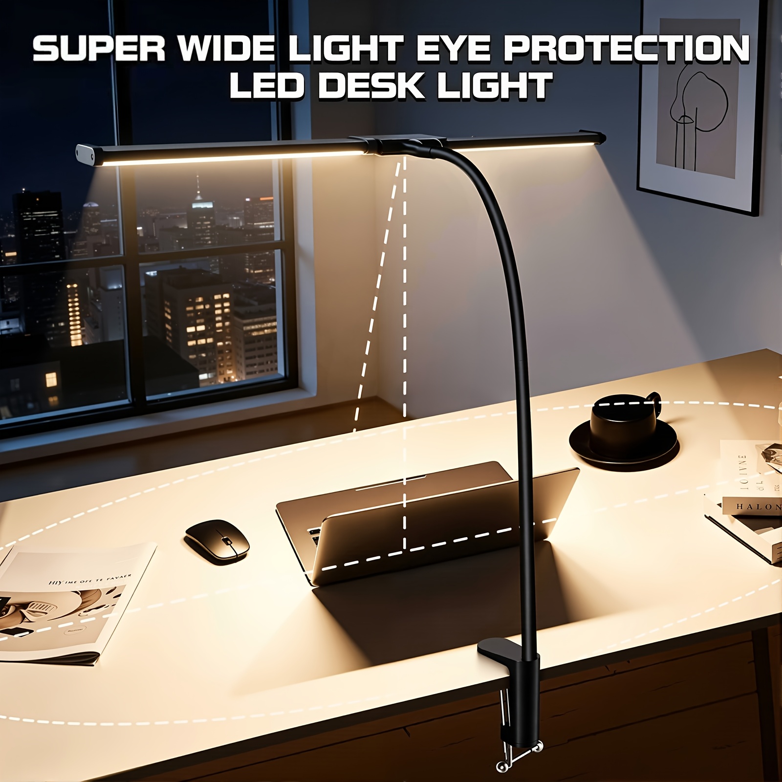 Led Desktop Monitor Light, Dimmable Brightness, Adjustable Lamp Angle, - Light, Usb Powered, . Ideal For Reading, Office Work, Gaming, Home Decor & Indoor Lighting