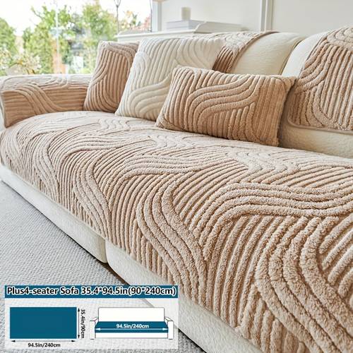 1pc bohemian plush slipcover quilted craft non slip machine washable pet friendly soft and comfortable living rooms bedrooms office home decor sofa protection armchairs to 4 seater combos