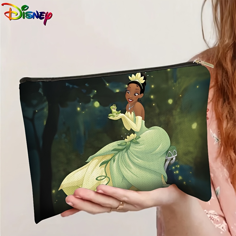 TEMU Valentine's Day 1pc And The Frog Makeup Bag Large Capacity Cute Lightweight Cosmetic Organizer Multi-functional Toiletry Pouch Travel Organizer For Vacation Camping & Outdoor Activities