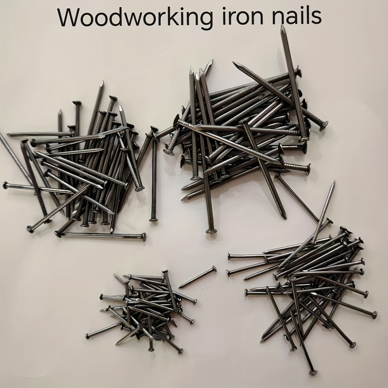 

50pcs Round Head Woodworking Nails, Diy Wall , Small Iron Nails For Home Use