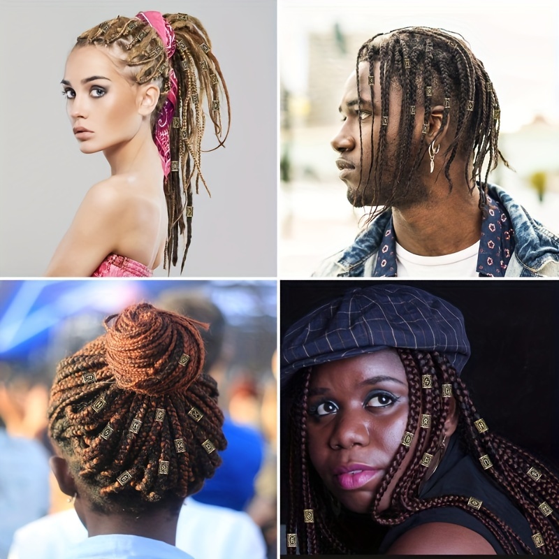 24 шт. сплавные бусины с викингскими руническими символами для скрывания длинных волос на браслетах, ожерельях или аксессуарах для головы (24 типа) мужские украшения в нордическом стиле подробные сведения 2