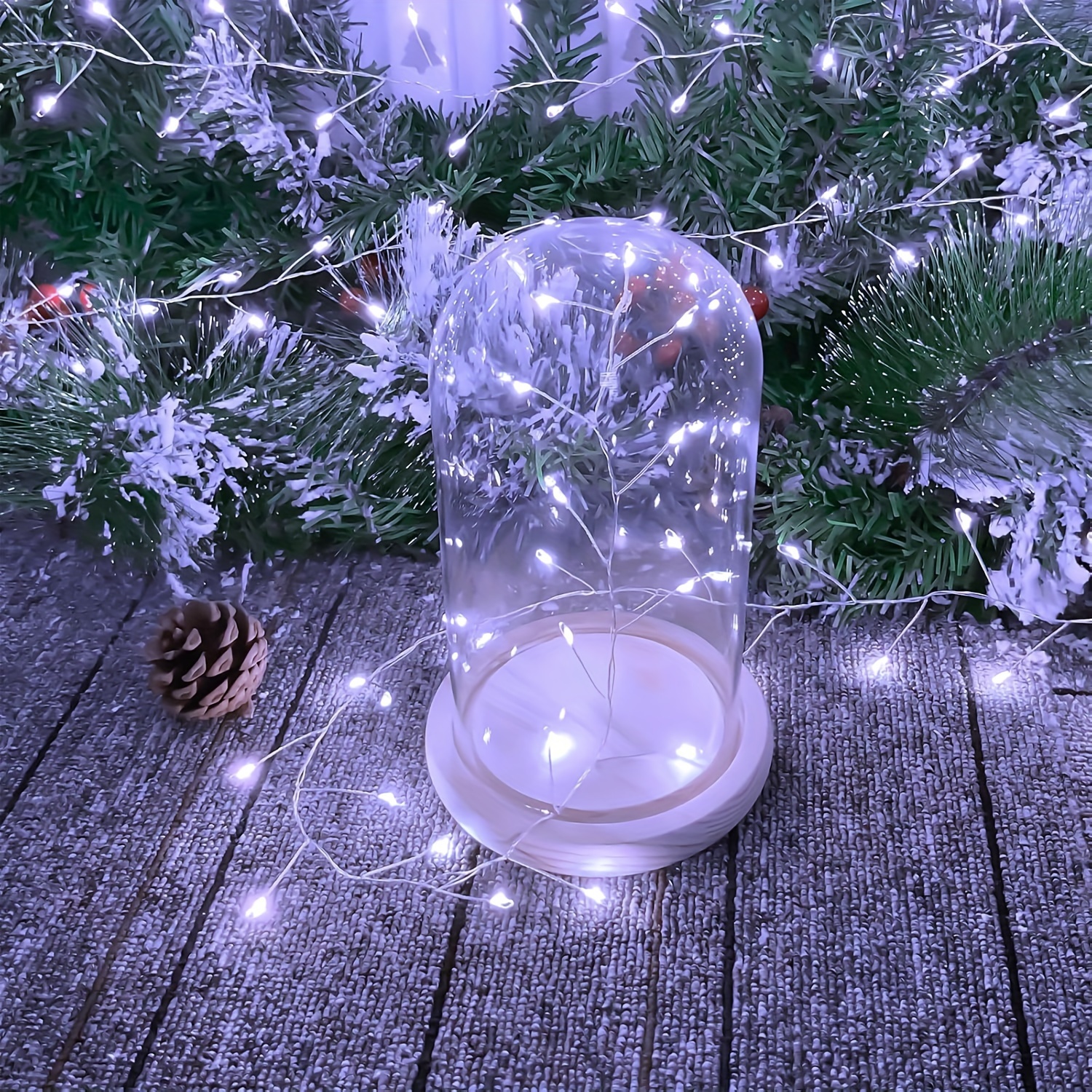 1pc USB-Powered Fairy LED String Lights with Remote - 8 Lighting Modes, Timer, Warm White & Multicolor Options - Perfect for Christmas Tree, Bedroom, Ceiling, Garland, Window, Wedding Decorations, Indoor/Outdoor Use