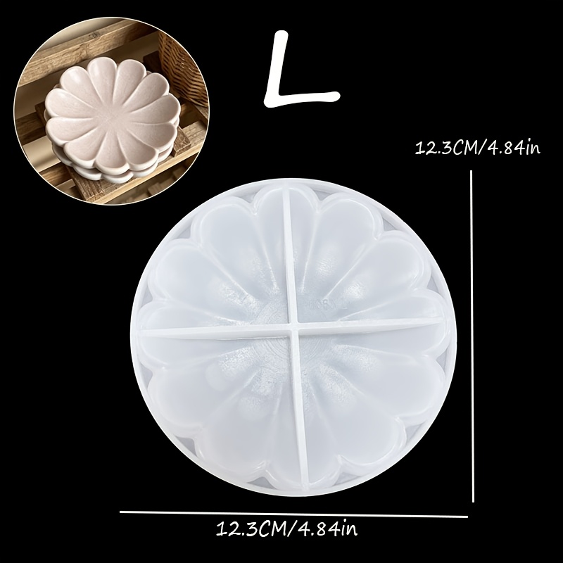 Image of Resin Silicone Molds, Large/small Petal-shaped Dish Silicone Molds, Mini Jewelry Storage Dish Plaster And Epoxy Resin Molds, Epoxy Resin Molds, Home Decor, Resin Silicone Molds For Jewelry Making