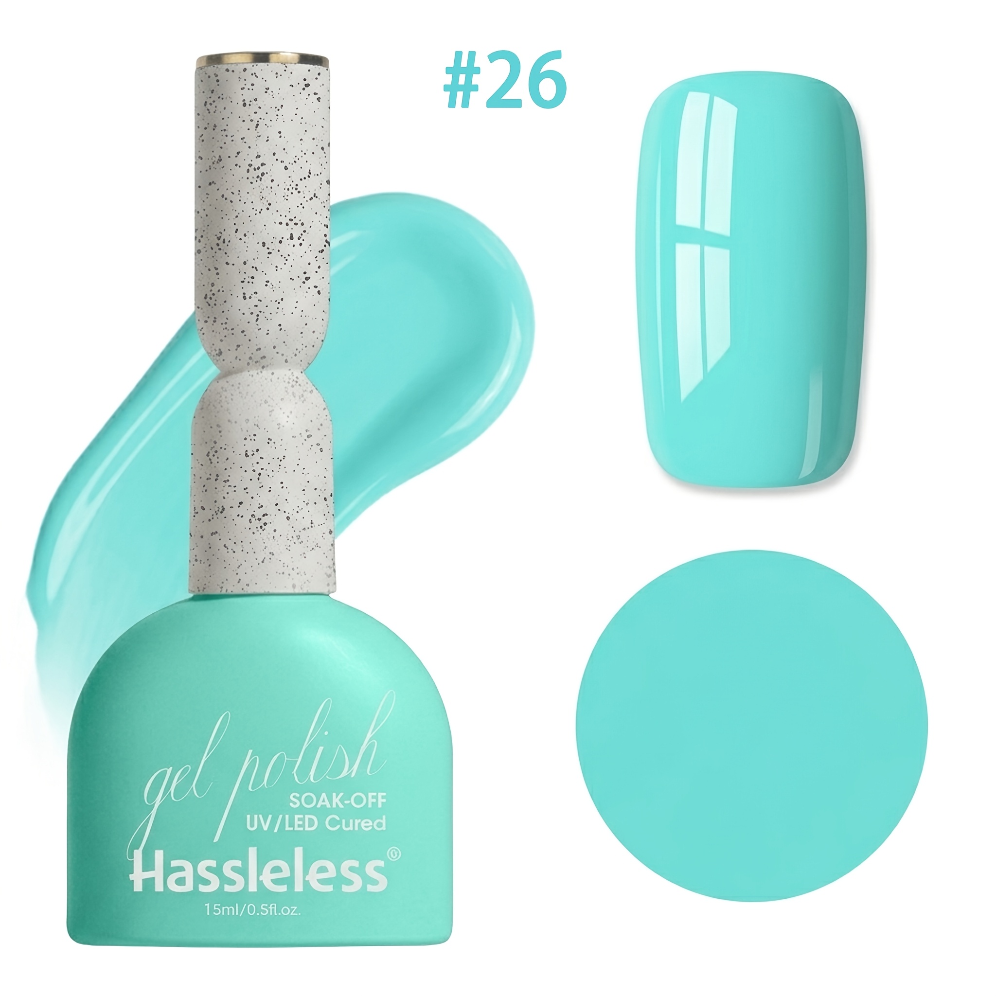 Image of Mint Green Nail Polish, Spring Summer , Led Gel Nail Polish, Long-lasting Removable Green Nail Gel, Suitable For Nail Salons And Home
