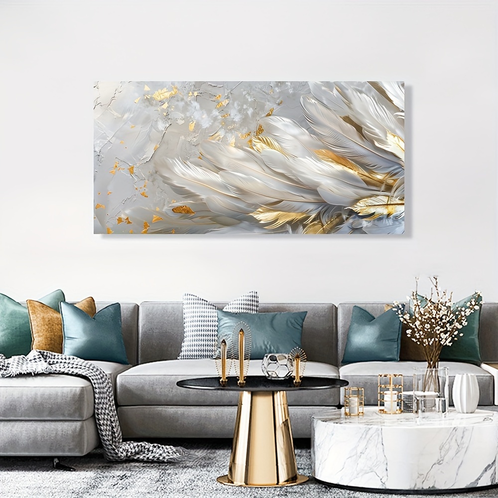 

Large Modern Abstract Wall Art Canvas, 1pc 60x120cm, Style Bedroom & Living Room Decor, Universal Holiday Gift, No Electricity Required