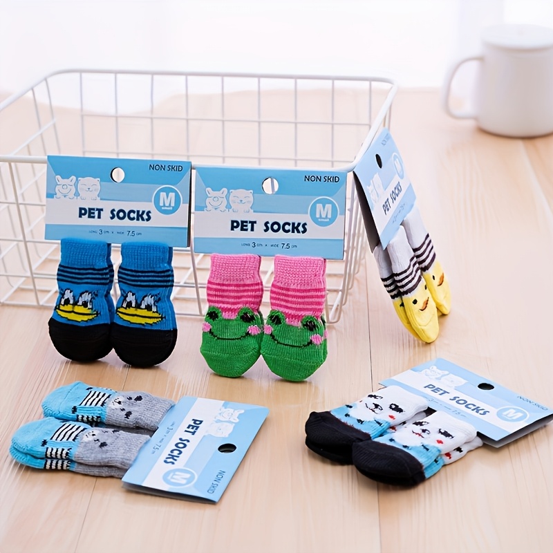 24pcs Non-Slip Pet Paws Socks for Dogs