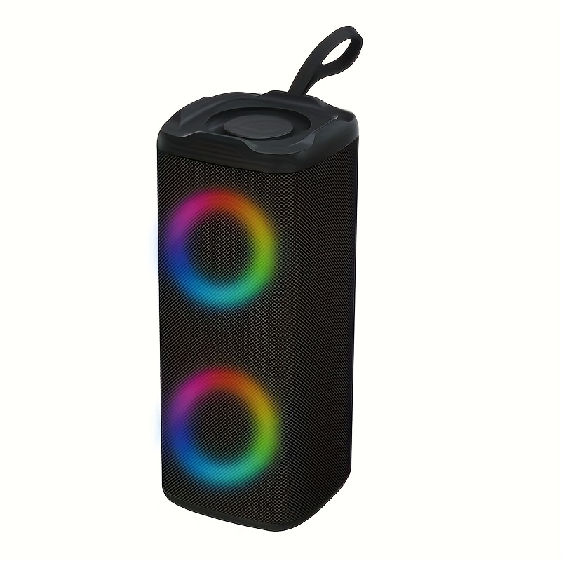 TEMU Portable Wireless Speaker, Large Boombox Speaker, Stereo Speaker, Subwoofer, Outdoor Wireless Speaker, Party Disco Light, With Tf Card/usb Drive