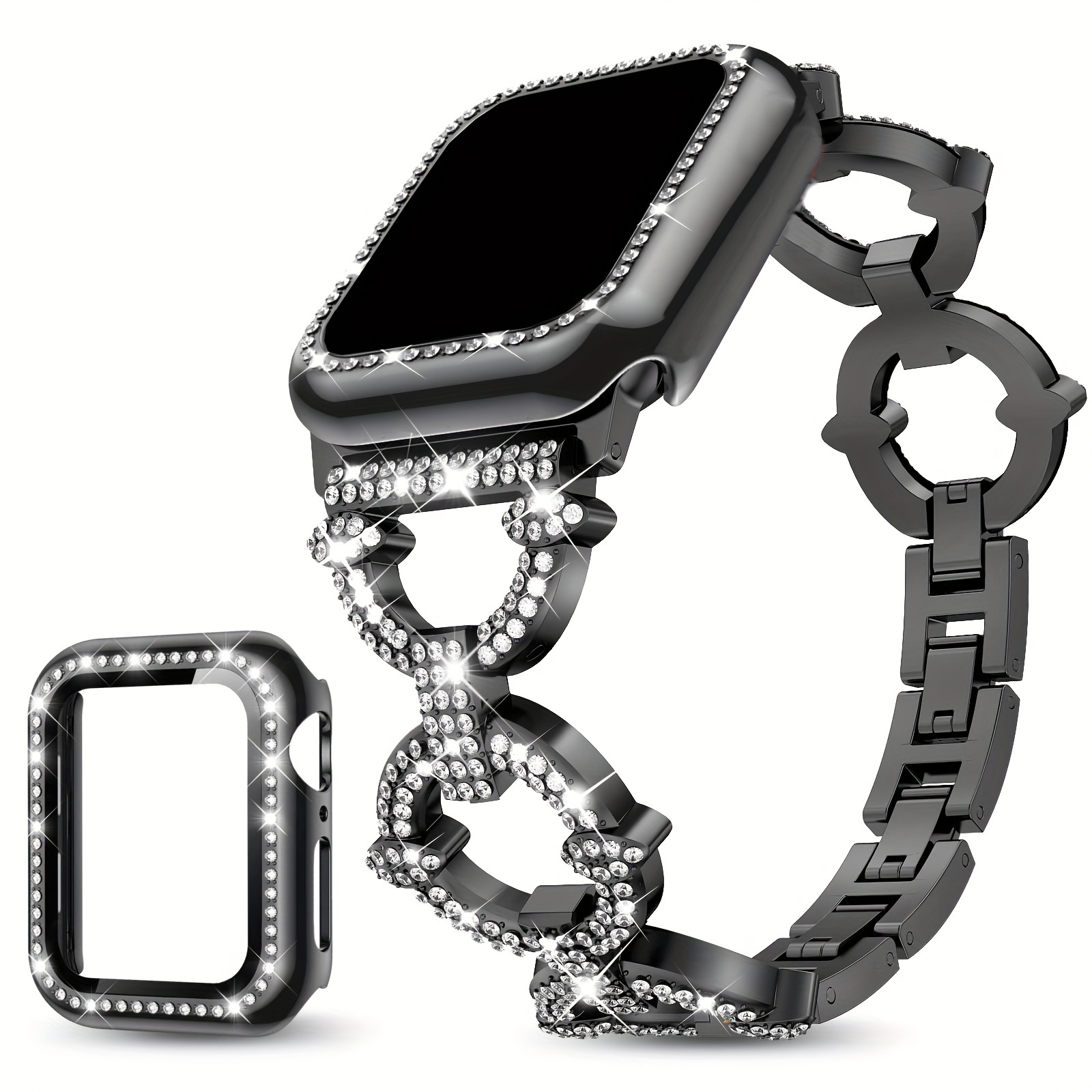 READY STOCK LUOHIA Sparkling Metal Chain Bracelet Band with Case