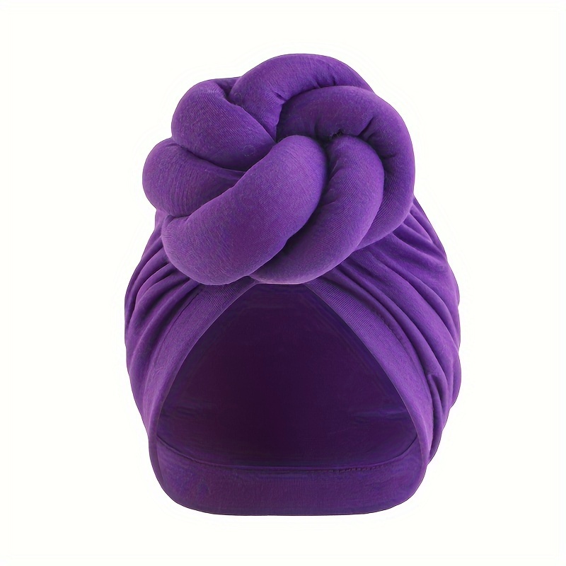 TEMU New Style Three-dimensional Twisted Ball Headscarf Hat, Arab Head Wrap Hat