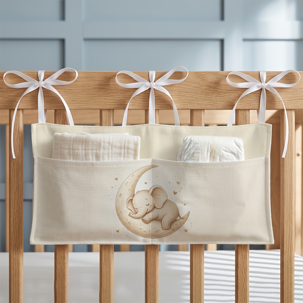 Minimalist Celestial Double Pockets Hanging Organizer for Strollers & Cribs