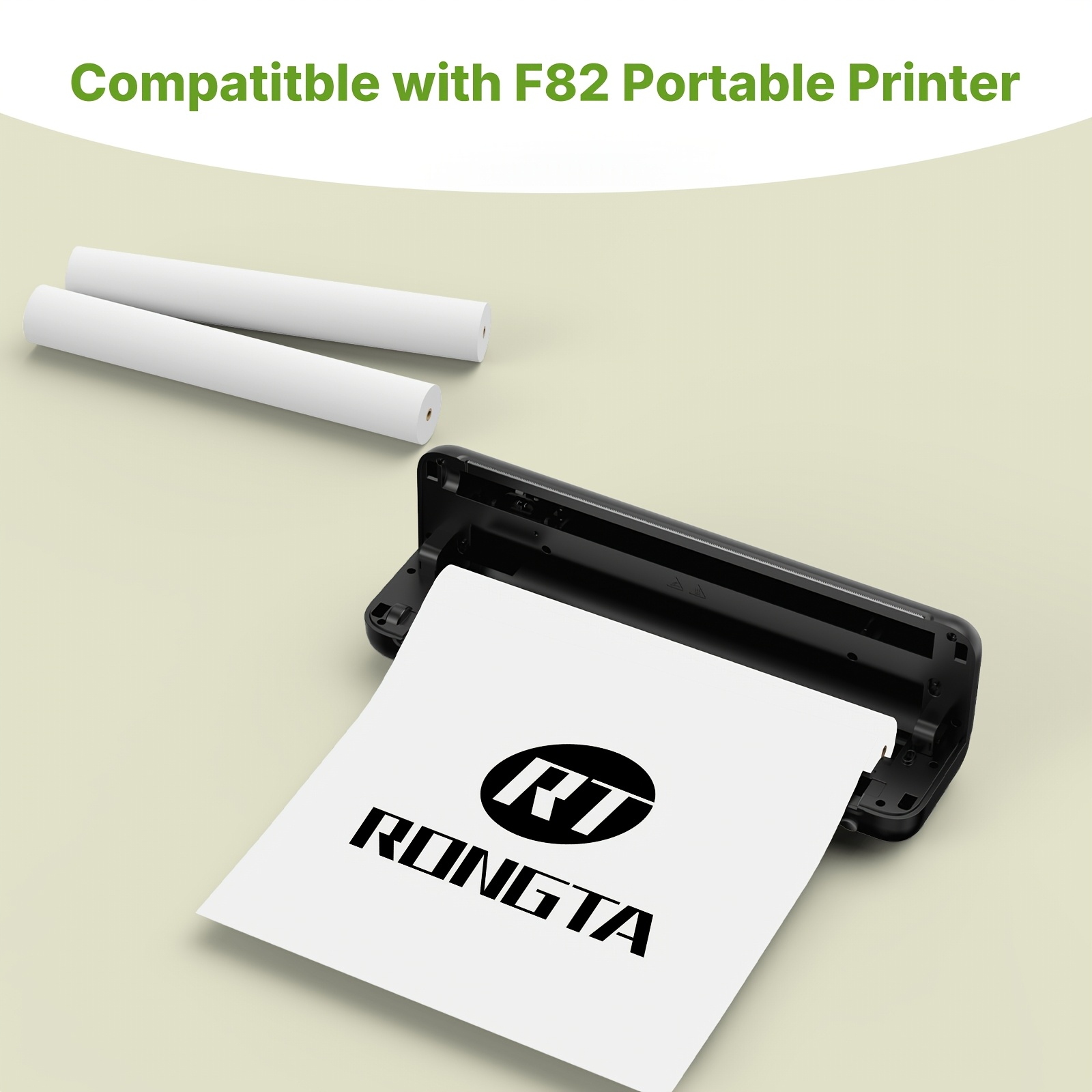 TEMU 3 Rolls A4 Thermal Paper For Rongta & Compatible Printers | 216mm/8.5" Wide - For Office Documents & Durable Labels - Smudge-resistant,