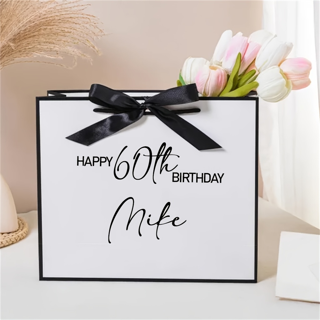 TEMU Gift For Her/him Custom Personalized Birthday Party Gift Bag, Mom Gift Bag, 40th Birthday Gift Bag, 21st Birthday Gift Bag, 30th Birthday Gift