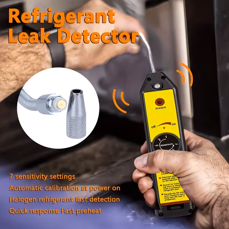 newly developed refrigerant fluoride leak detection instrument with indicator light halogen gas leak detection instrument suitable for halogen r134a r410a r22a air conditioning warm air ac Product details 2