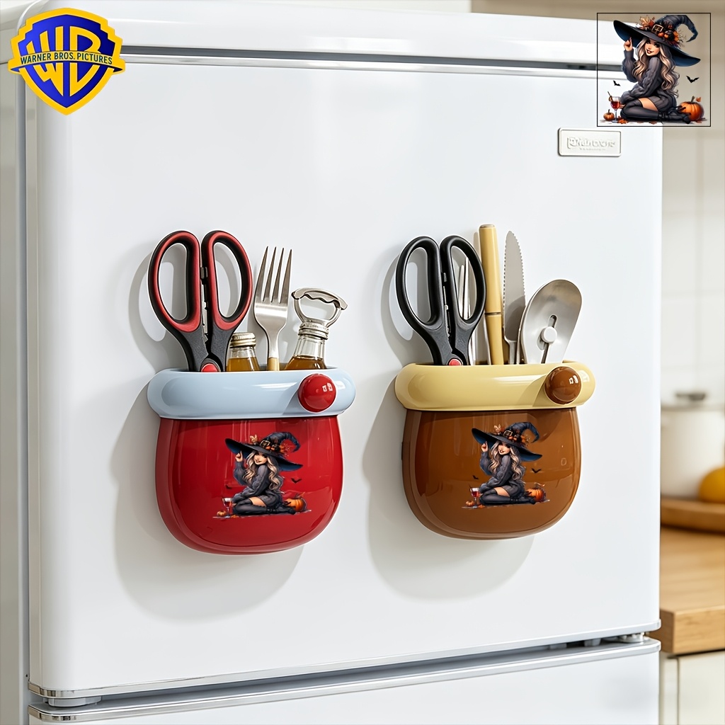 magnetic multifunctional storage box dopamine magnetic organizer kitchen refrigerator magnet trash can pen holder storage box wb     print stable cabinet surface compatible magnetic storage box placement
