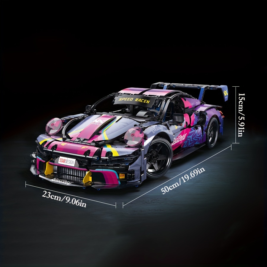 Techinik Set Auto Sportiva M4 GT3 – Mattoncini Da Costruzione Per Adulti E Bambini, Modello Auto Da Corsa Con Dettagli Realistici, Cofano Apribile E Motore - 4