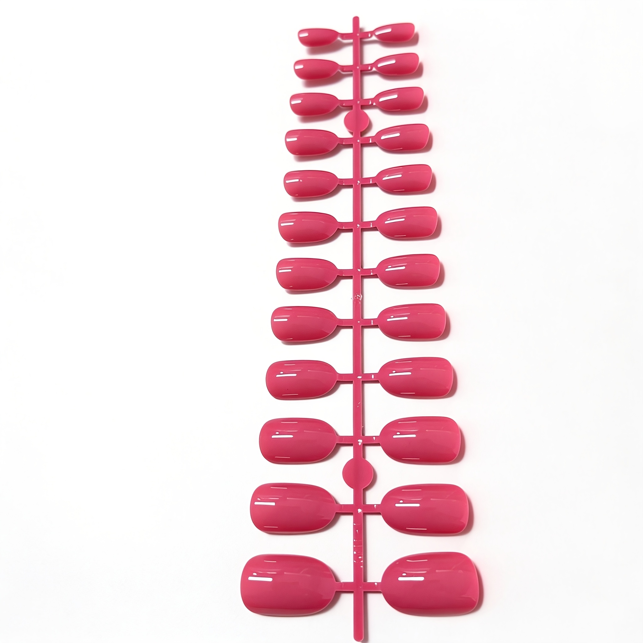TEMU 96pcs Press-on Nails, Stain-free Nails, Style Removable Manicure, Pure Rose Pink Glossy Style, Clean And Refreshing, Suitable For Summer Beach,