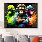 1pc vibrant music canvas art print fashionable frameless wall decor waterproof ideal for living room bedroom office bar contemporary animal print poster music wall decor