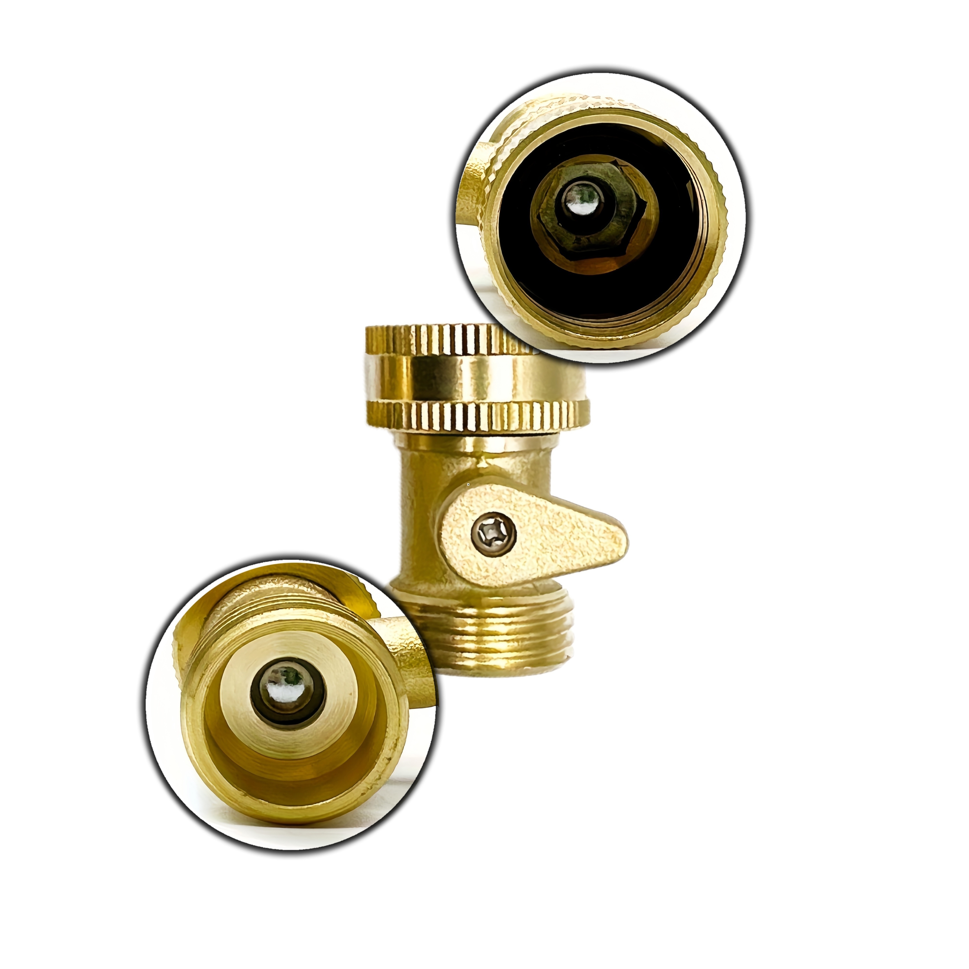 Heavy duty Brass Garden Hose Shut Valve Single Way No leak Temu
