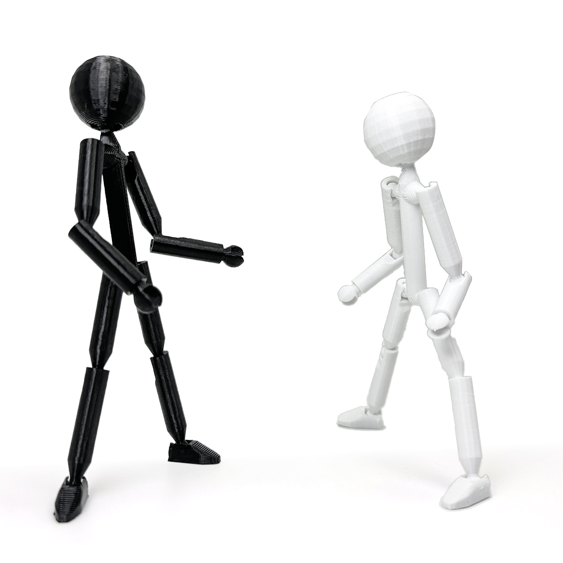 Image of Set Of 2 Black And Figure Models - Decorative Figurines, Perfect Gifts For - Artistic Desktop Decor - Christmas, Halloween, And Spring Festival Presents