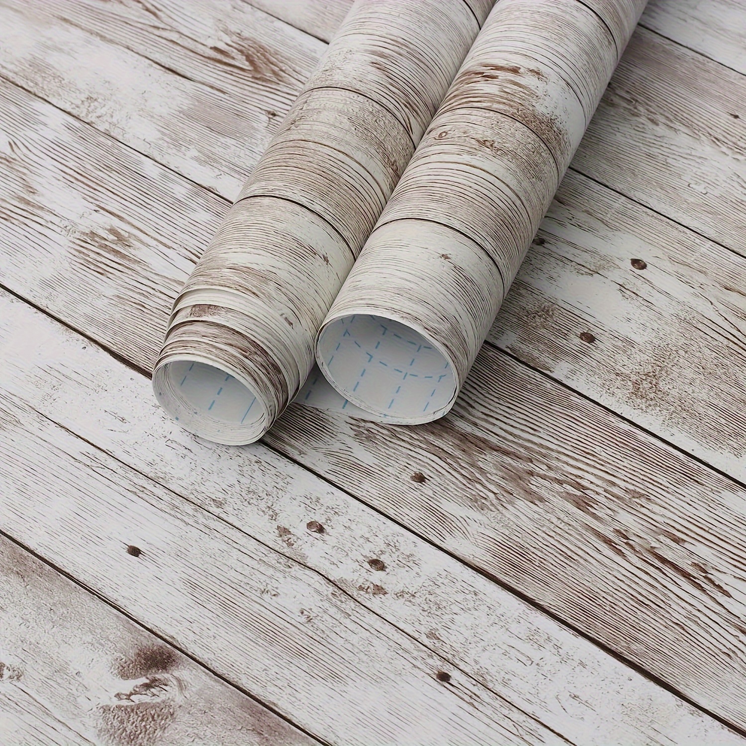 1 Roll Rustic Wooden Shiplap Contact Paper, Waterproof Selfadhesive Vinyl Film Roll, Vintage