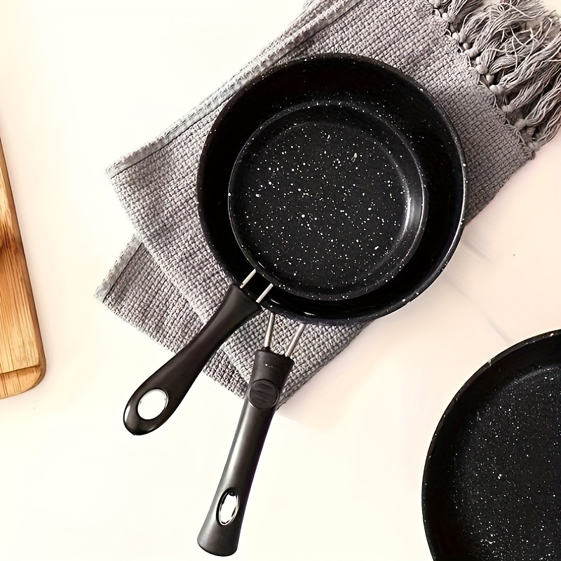 Sartén Antiadherente para Panqueques, Bistec y Huevos, Apta para Estufas de Gas e Inducción, Ideal también para Freír Jamón y Mezclar Salsas - Imagen 3