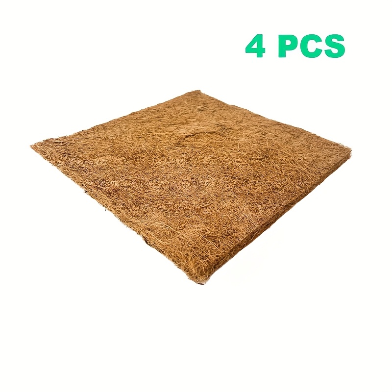 TEMU 1pc/2pcs/4pcs Premium Coconut Fiber Nesting Pads For Laying Hens - Ideal Reptile Mat & Chicken Coop Bedding, Hen Nest Box Liners,