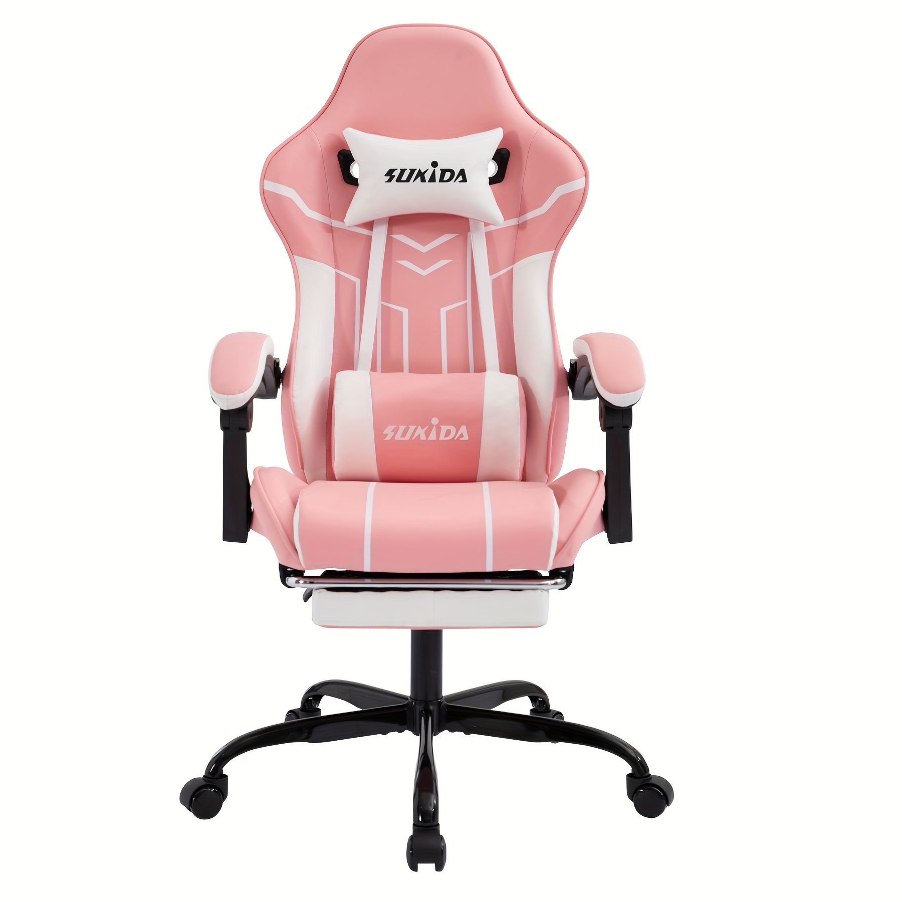 Gamingstoel met voetensteun, ruime zitting