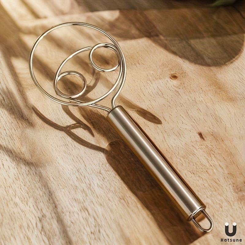Image of Stainless Steel Dough Artifact And Dough Mixer Manual Dough Flour Mixer And Dough Artifact Tool Stirring Powder Stick Halal