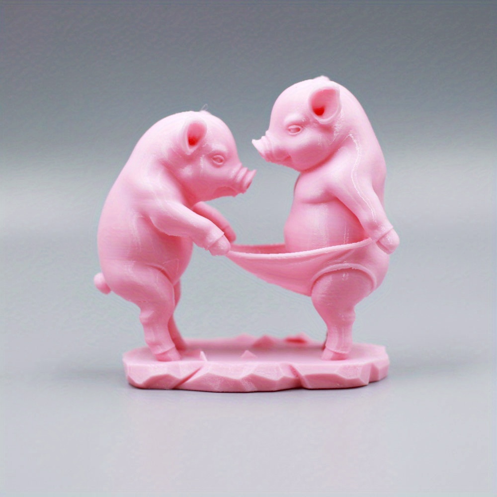 A Cute Cartoon Pig Figurine, A Decorative Piece For Festivals, Perfect As A Holiday Gift
