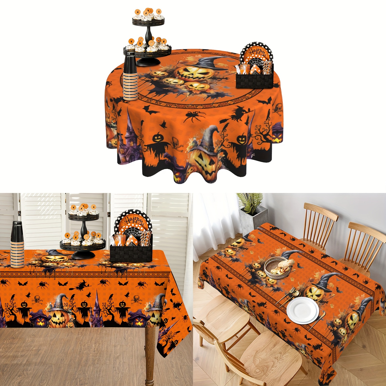 

Halloween- Tablecloth, , Bat & | For Parties, & Decor