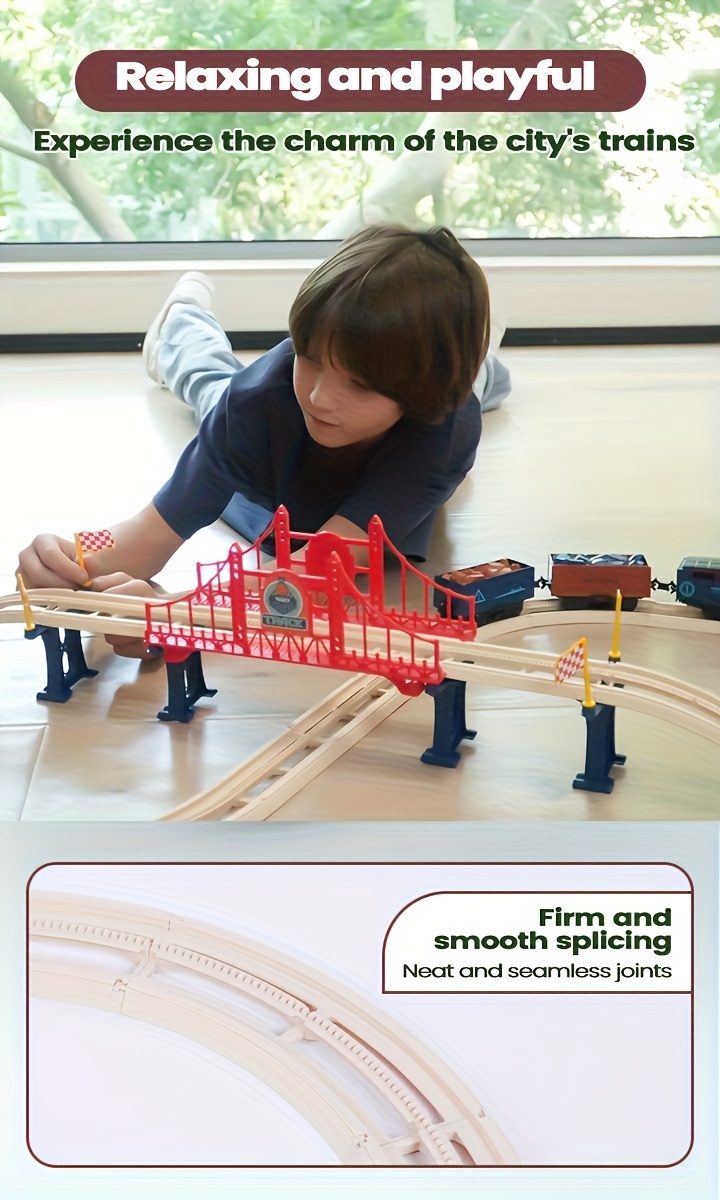 Electric Train Set, Train Toy Track Head, Passenger Car, Track, Lights And Sounds 360° Transformable DIY Train Track Set, Birthday Halloween, Christmas Gift for Boys And Girls Over 3 Years Old