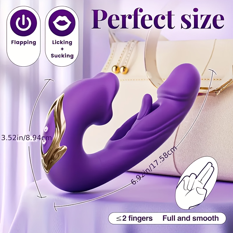 7+7+5 Mode Female Vibrator: Intense Clitoral Licking, Tapping, and Vibrating Masturbator, Pulse G-Spot Stimulator, Couple's Interactive Toy, Discreet Packaging, Rechargeable, Adult Toy