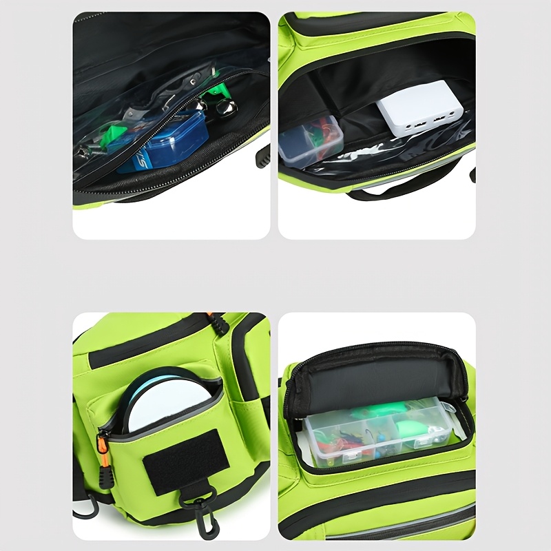 borsa a tracolla espandibile da   ogehuafee per   e unisex, capiente e multifunzionale per esterni con   a più tasche, borsa a marsupio a   per ciclismo ed escursionismo, adatta per  , pendolarismo, palestra, attrezzatura Dettagli dell'articolo 4