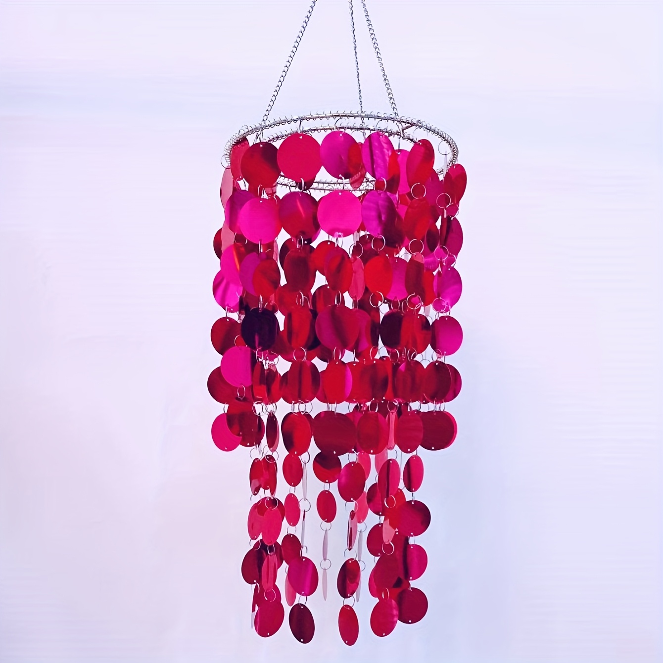vectolum chandelier with colorful   no wiring required ideal for birthday bachelor party decorations versatile   for valentines day graduation events   vibrant chandelier plastic construction details 2