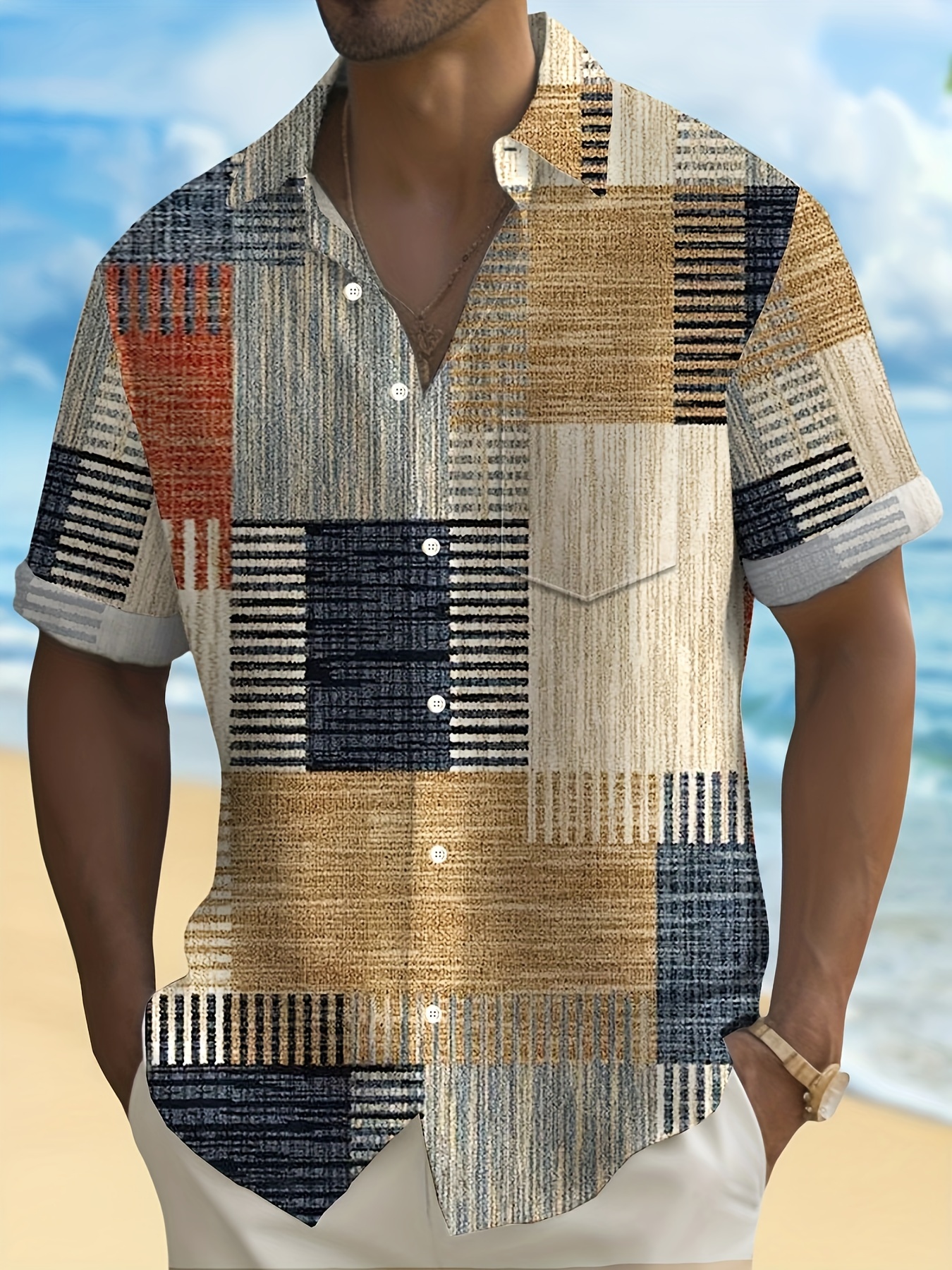 Estampadas Hombre Vintage Camisa Estampado Vintage Camisa