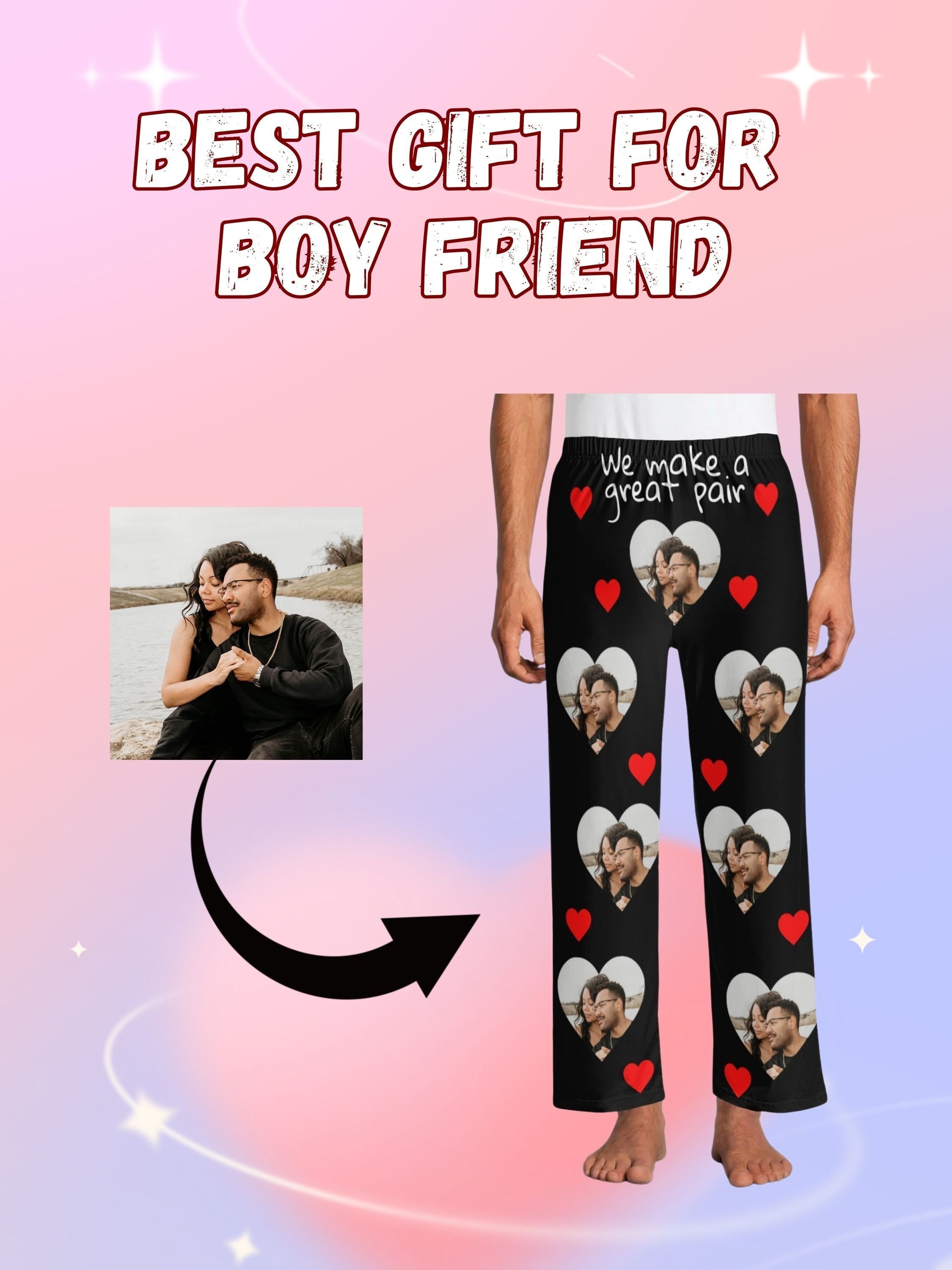 Men s Face Print Pants Customization Comfy Temu