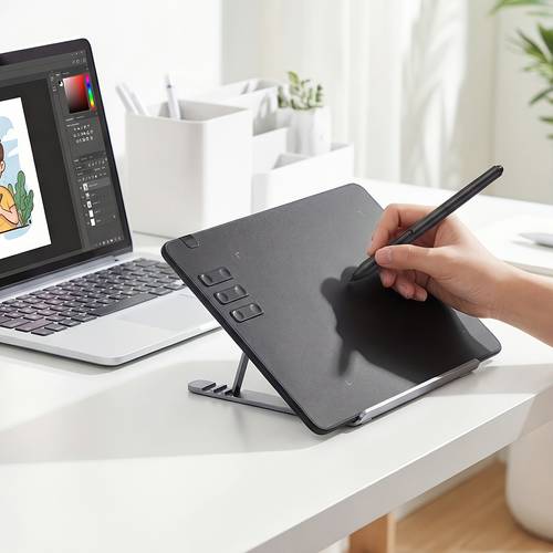 item picture digital drawing tablet with stylus computer graphics tablet online course ps comic drawing tablet compatible with computers mobile phones laptops and windows systems usb powered digital drawing tablet constructed from durable