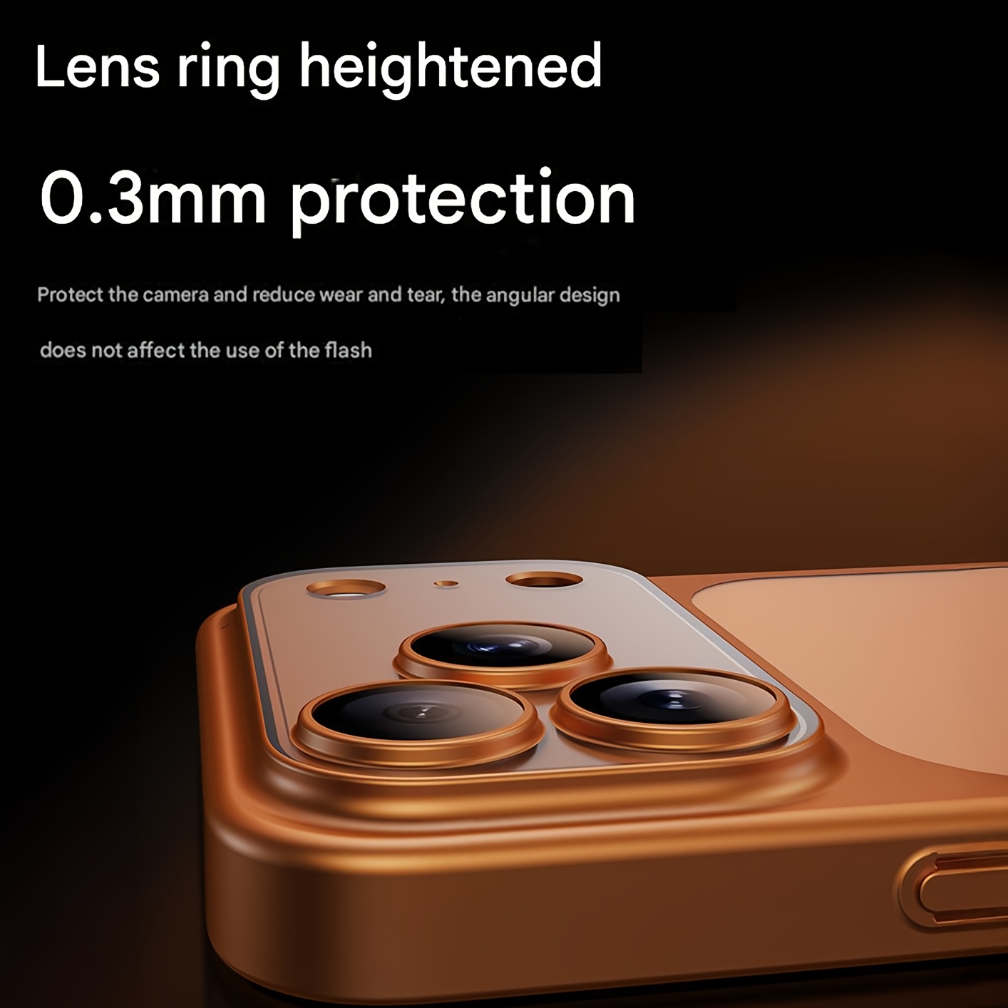 ASUS for Iphone 17/Iphone 17 Pro/Iphone 17 Pro Max Features an Integrated Electroplated Matte Shell That Is Lightweight And Fingerprint-Resistant, Fully Covers The Camera, Has a Matte Texture on The Back, And Comes in a Starry Orange Color.
