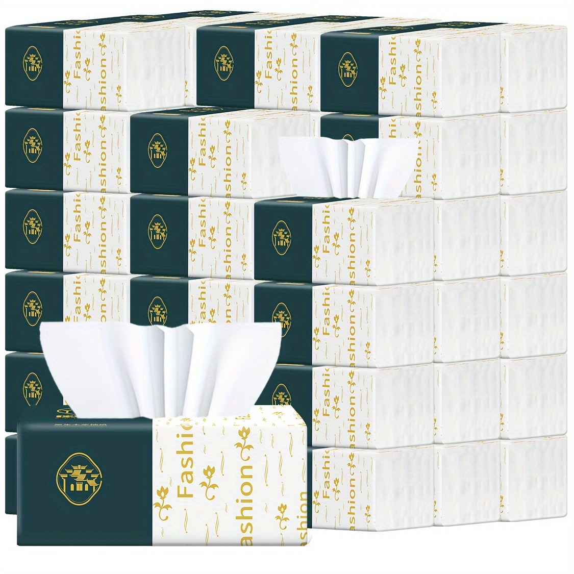 10pcs fashion 4 ply paper tissues soft thickened 250 sheets per pack dye free for office   food trucks details 2