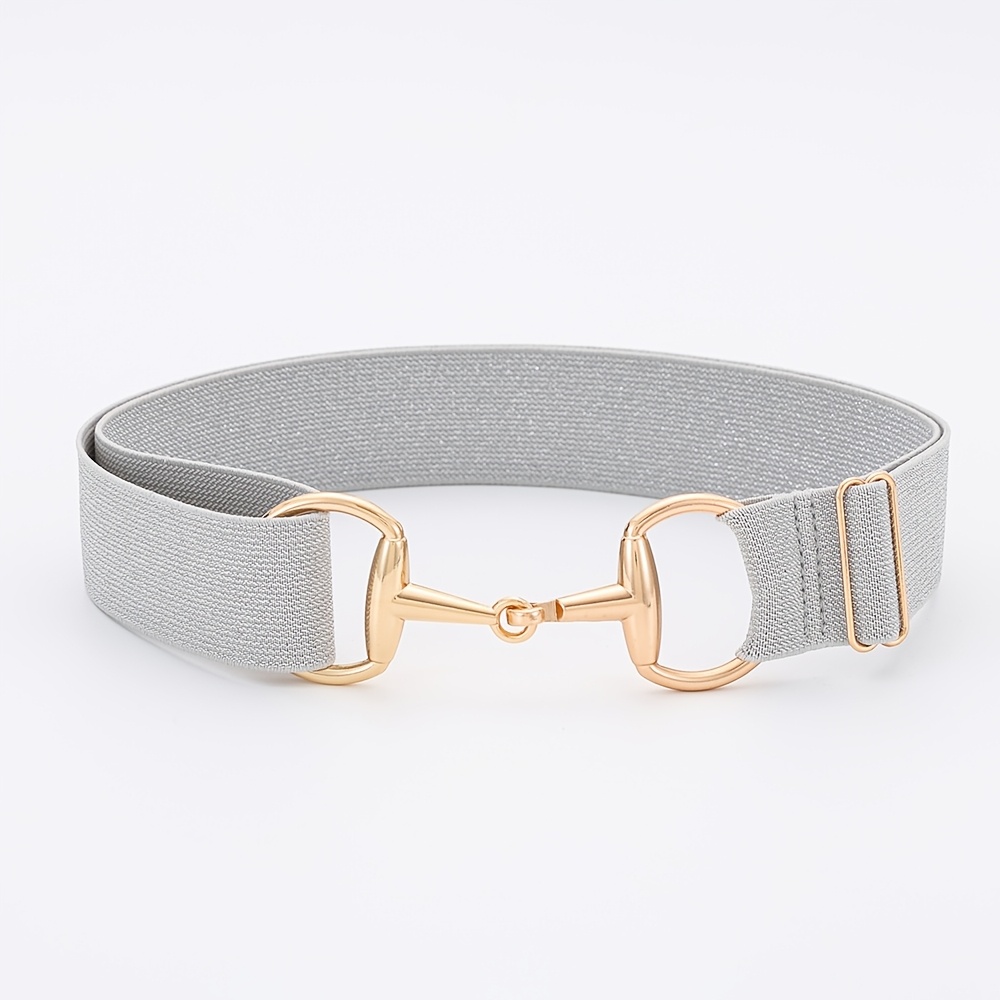 Elastic Waist Belt with Golden Threads for Riding & Equestrian Sports
