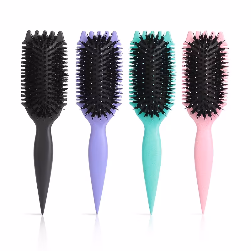 1pc candybrush y hair brush for women nylon bristles resin handle gentle defining and shaping design for fine hair suitable for all y hair types details 1